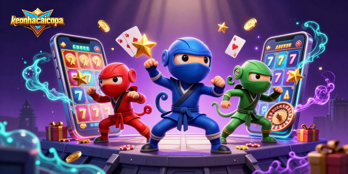Engage in thrilling gaming with keonhacaicopa's dynamic 3D martial arts and slot visuals.