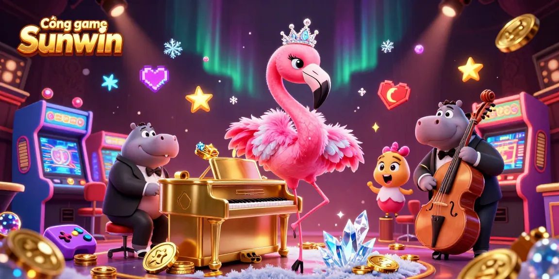 Experience the excitement of Cổng game Sunwin with vibrant 3D casino elements and stunning characters.