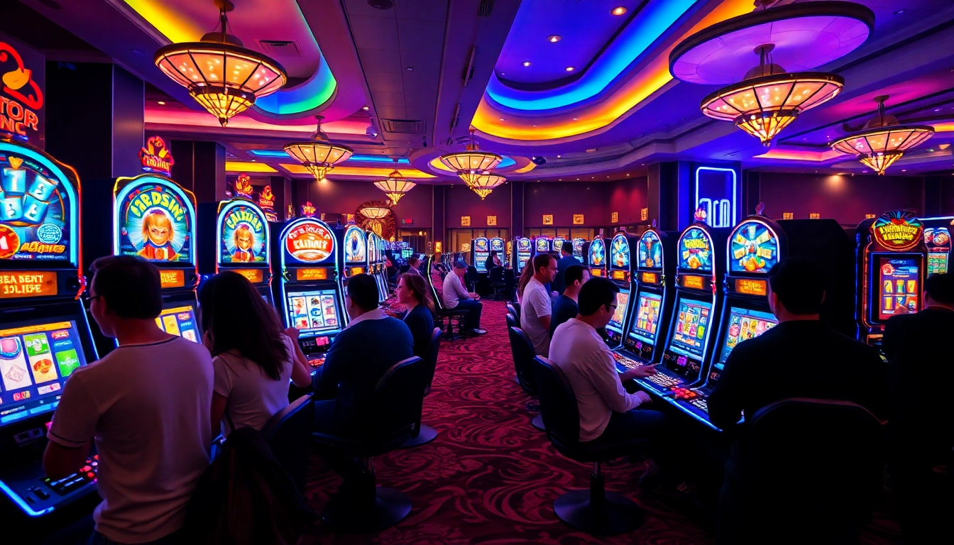 Experience the thrill of Non gamstop Casino Uk with vibrant slot machines and an energetic atmosphere.