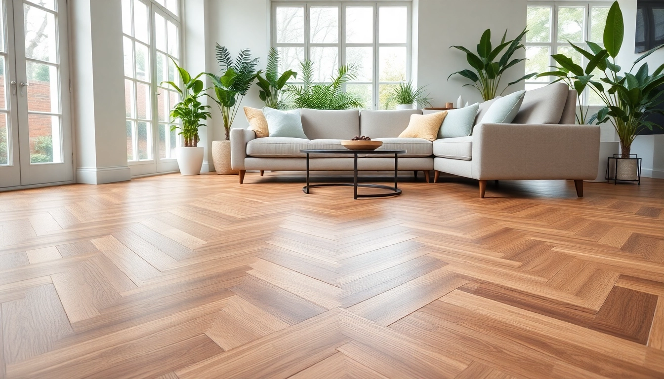 Enhance your space with luxury vinyl plank flooring in a modern living room setting.