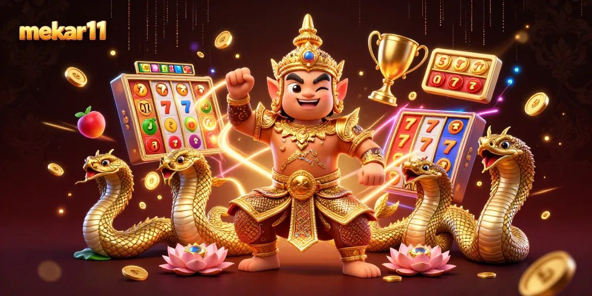 Mekar11 elevates your gambling experience with a vivid Thai guardian, jackpot games, and ornate design.
