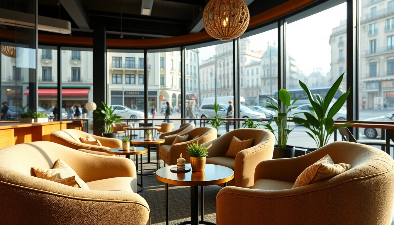 Enjoying a relaxing moment at The Corner Cannabis Club Madrid: featuring modern decor and inviting ambiance.