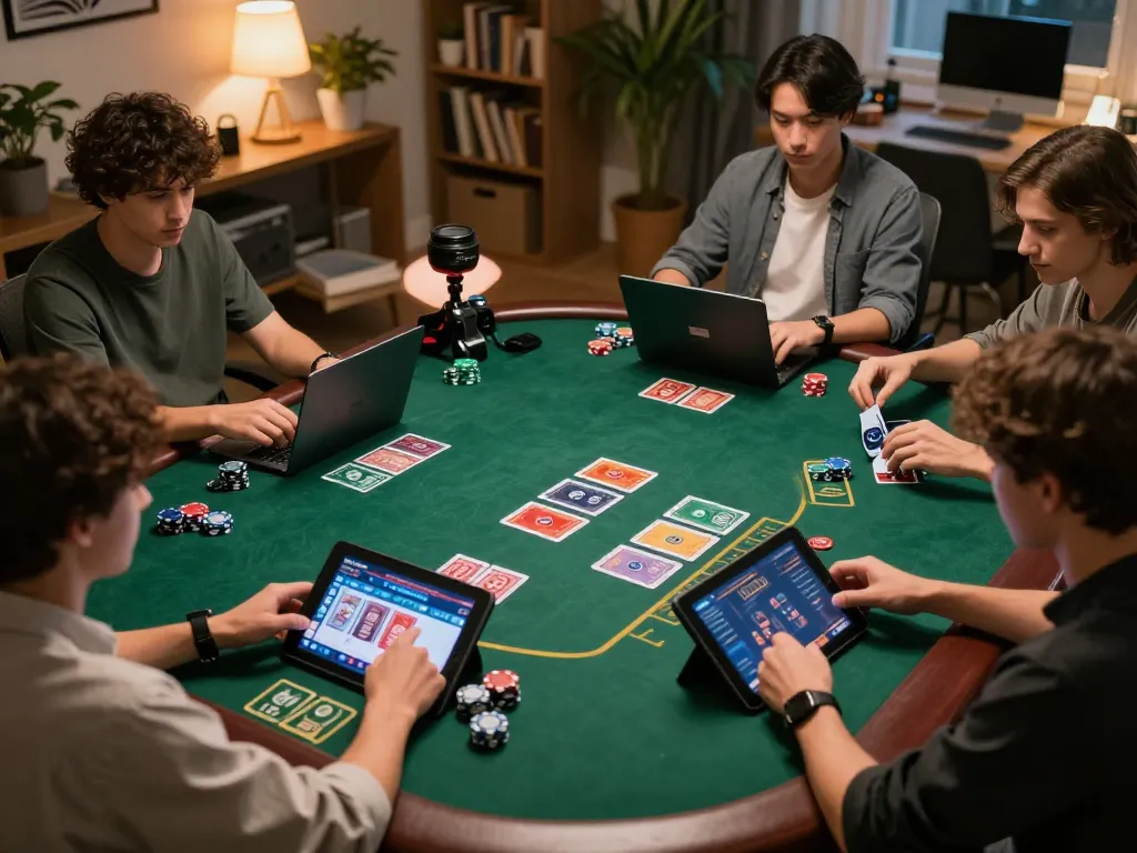 Engaged players enjoying king garuda138 live blackjack session on tablets, showcasing online gaming excitement
