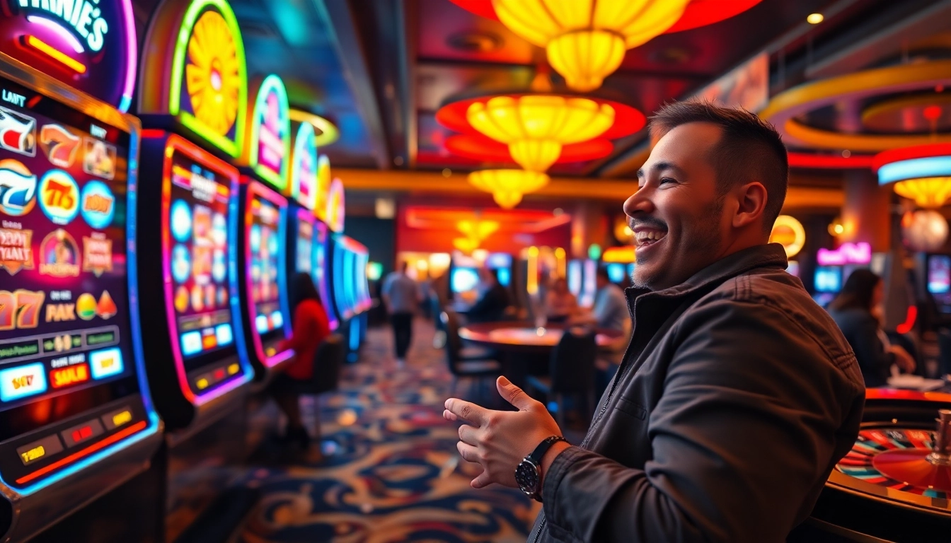 Experience the thrill of Non gamstop casino Uk with vibrant slots and players reveling in excitement.
