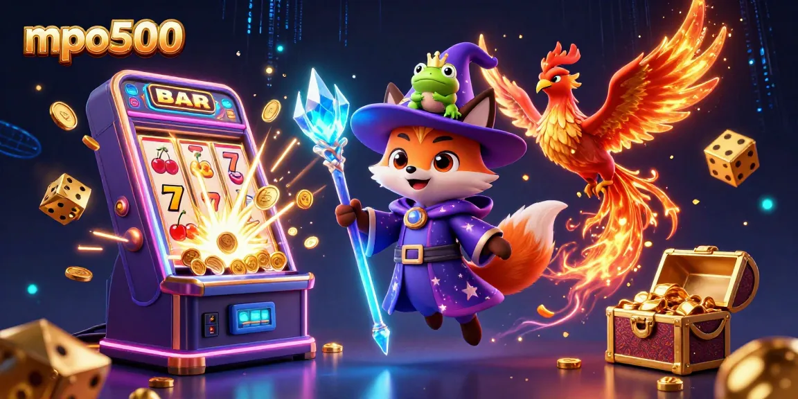 Spin the reels at mpo500 with a mystical wizard fox, phoenix, and enchanting slot action.