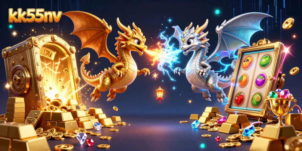 Engage with the exciting kk55nv universe featuring cartoon dragons and vibrant slot graphics.