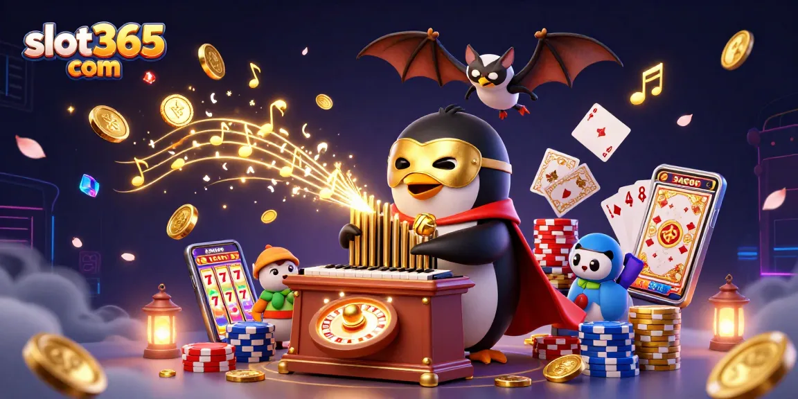 Experience slot365 com with a dynamic fantasy casino scene featuring golden coins and thrilling game elements.