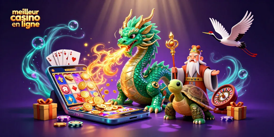 Découvrez le meilleur casino en ligne avec des machines à sous colorées et un dragon jade captivant.