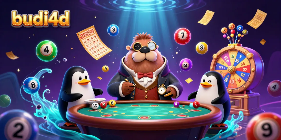 Experience thrilling gameplay with budi4d through a colorful underwater casino scene featuring unique characters and vibrant elements.