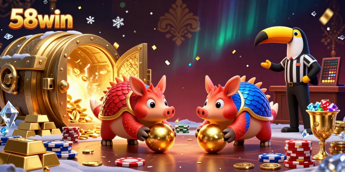 Engage in thrilling gaming action at 58win with vibrant pangolins and sparkling treasures.