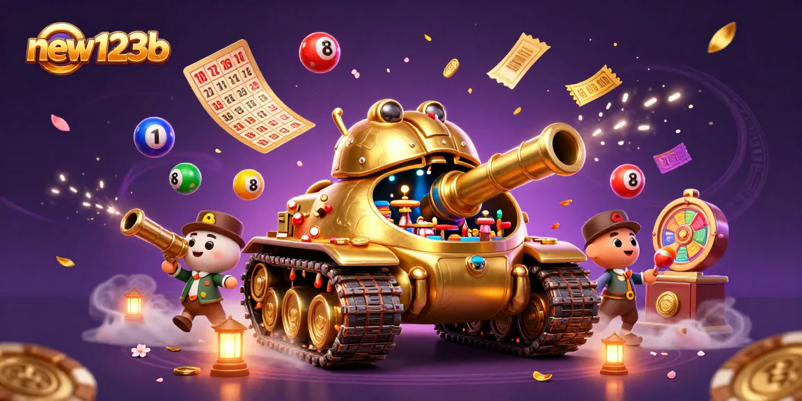 Engage with new123b's thrilling casino experience amidst vibrant lottery elements.